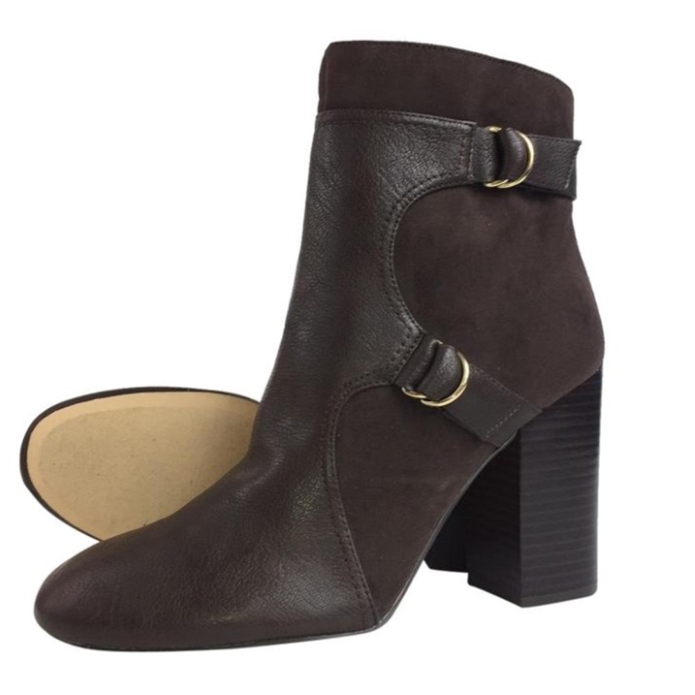 Nine West chipper suede leather ankle short boots - Picture 1 of 8